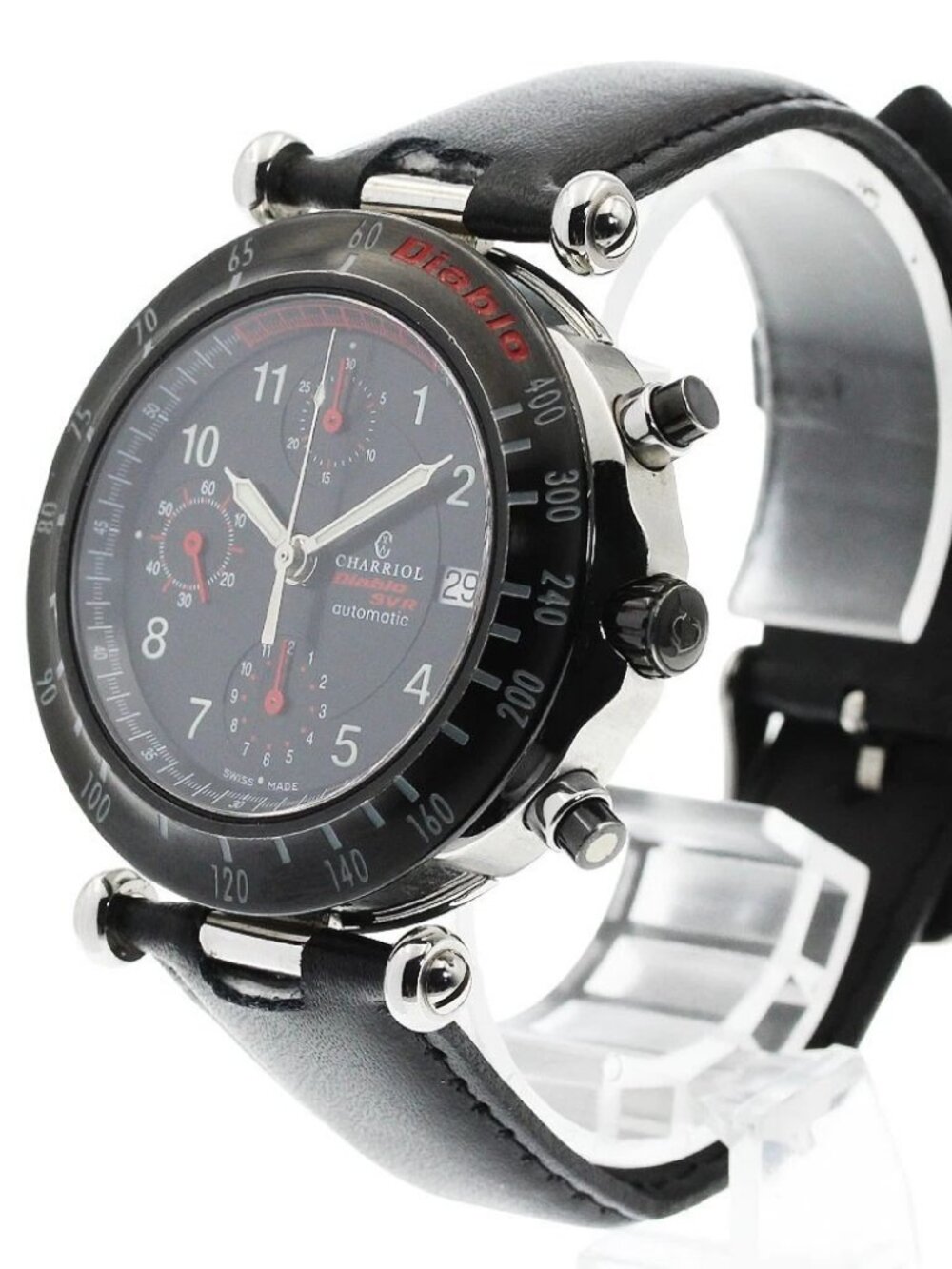 CHARRIOL Diablo SVR 060D78704 Chronograph Date Automatic Men's Watch_957741